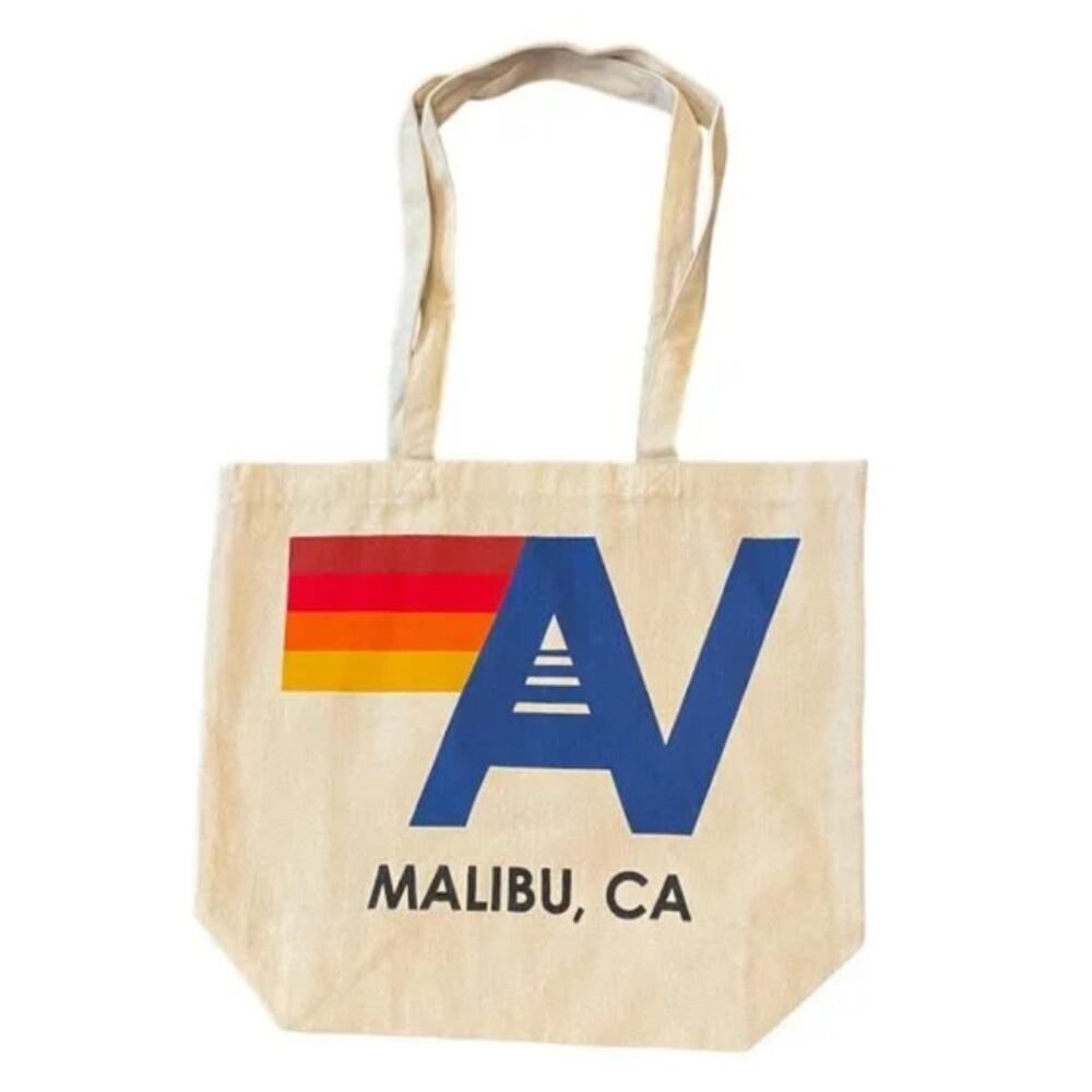 Aviator Nation Malibu CA Tote Bag Canvas Beach Shopper